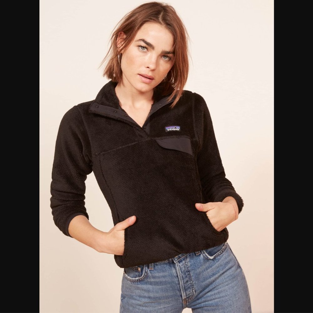 Patagonia Black Re-Tool Pullover - xs